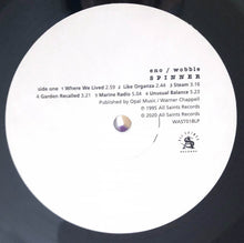 Load image into Gallery viewer, Brian Eno / Jah Wobble : Spinner (LP,Album,Reissue)