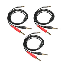 Load image into Gallery viewer, 1010music 3.5 mm Male to 6.35 mm Male Stereo Breakout Cable