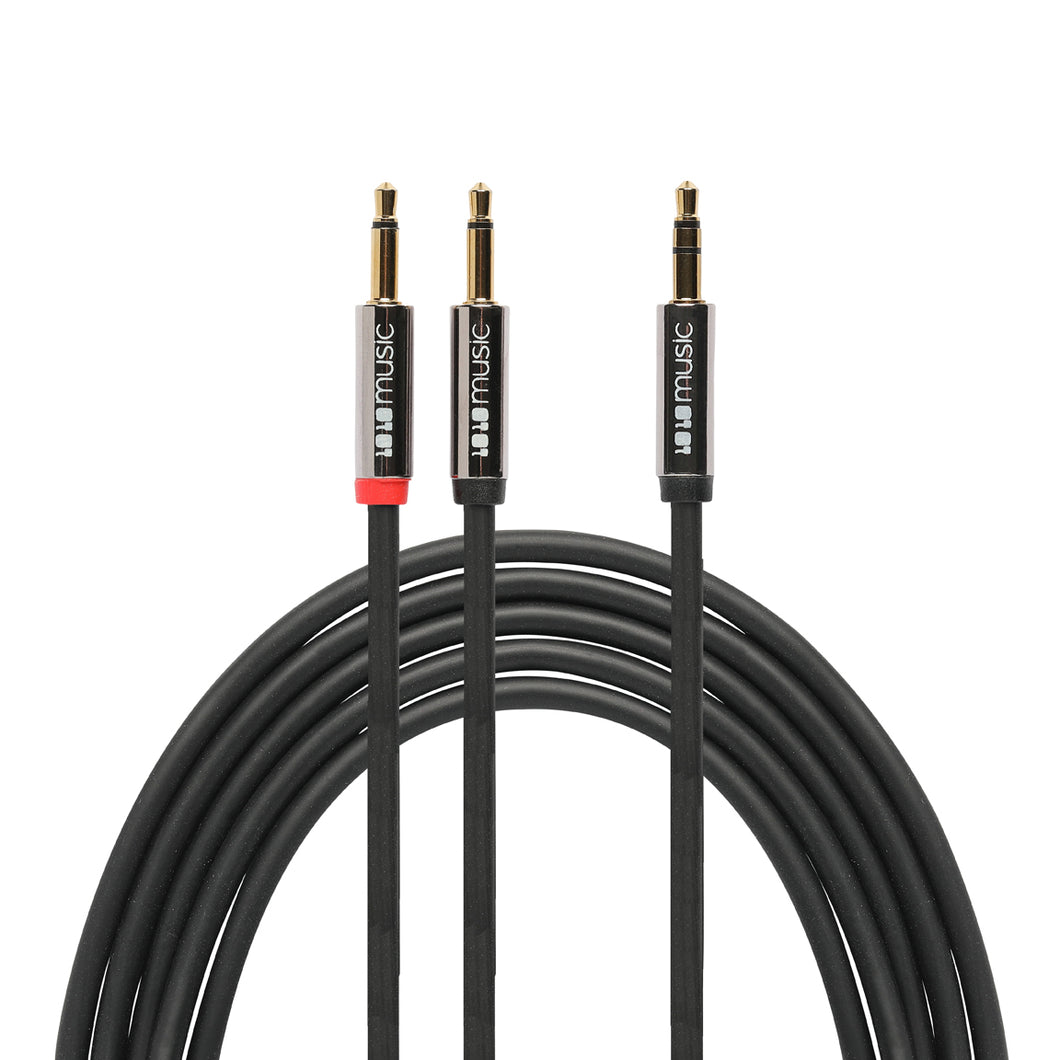1010music 3.5 mm Male to Male Stereo Breakout Cable