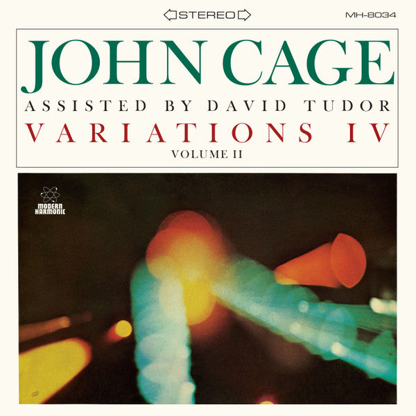 John Cage Assisted By David Tudor : Variations IV Volume II (LP,Album,Reissue)