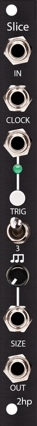 【2hp】Slice 2hp Slice Beat Repeat + Glitch Effect - Perfect Circuit