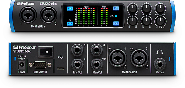 PreSonus STUDIO 68c USBオーディオIF(おまけつき) PreSonus Studio 68C (Open-Box) – Mission Synths