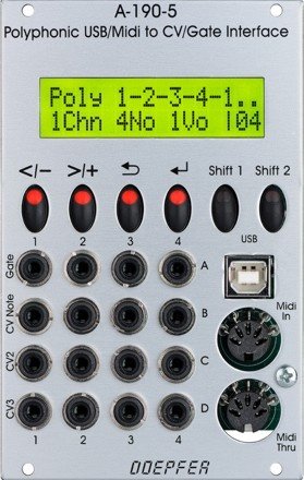 Doepfer A-190-5 Polyphonic Midi/USB-to-CV/Gate Interface