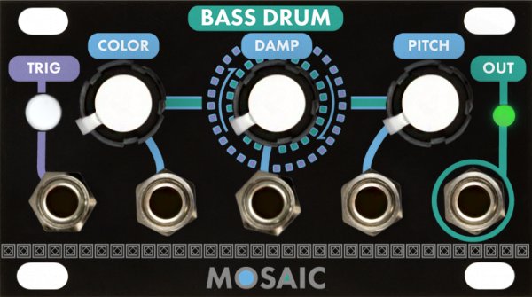 Mosaic Bass Drum モジュラー Bass Drum — Mosaic