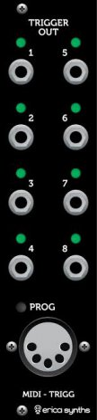 鍵盤楽器 Erica Synths MIDI to Trigger module Erica Synths MIDI to Trigger Module – Mission Synths